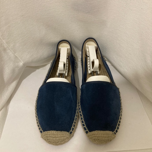 Gorgeous Via Spiga, Blue Suede Espadrilles, Boho, Slip-on - Picture 2 of 4